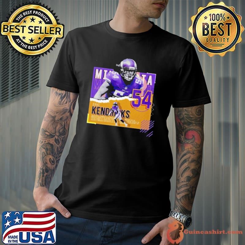 Eric Kendricks Football Paper Poster Vikings Shirt