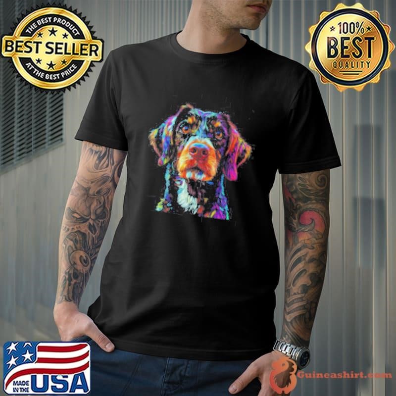 German Shorthaired Pointer Dog Colorful Face Dog Lover Men Women shirt