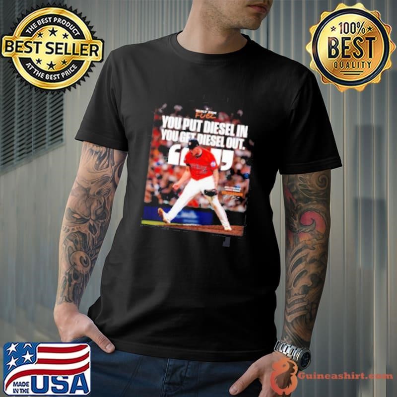 Houston Astros You Put Diesel In You Get Diesel Out Hunter Brown April Pitch Hand Award Winner Signature Unisex