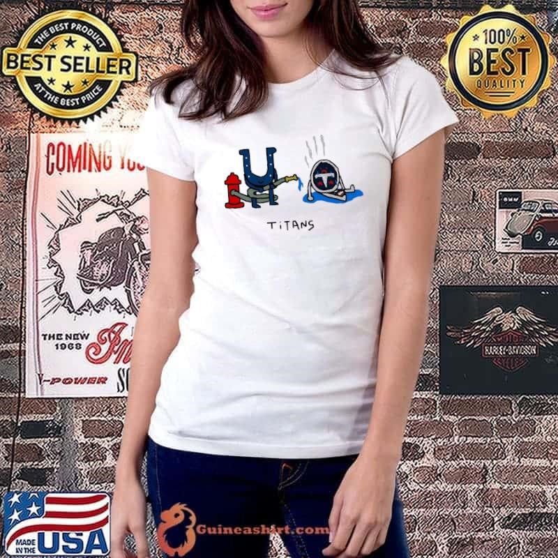 Indianapolis Colts beat Tennessee Titans mascot logo shirt