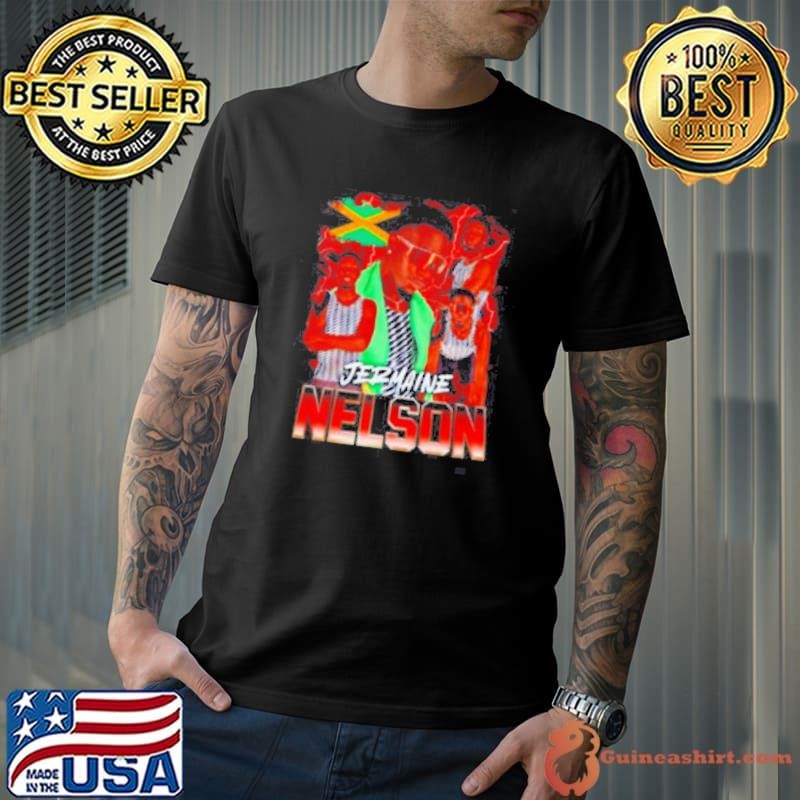 Jermaine Nelson player collage graphic shirt