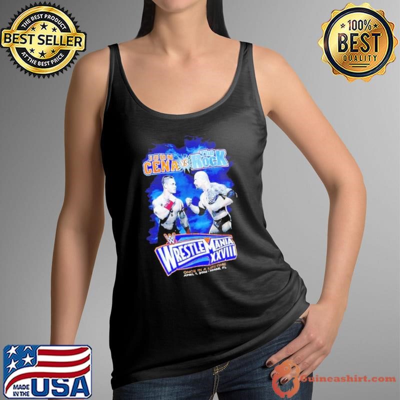 John Cena vs The Rock WrestleMania XXVIII Wrestling Legends shirt