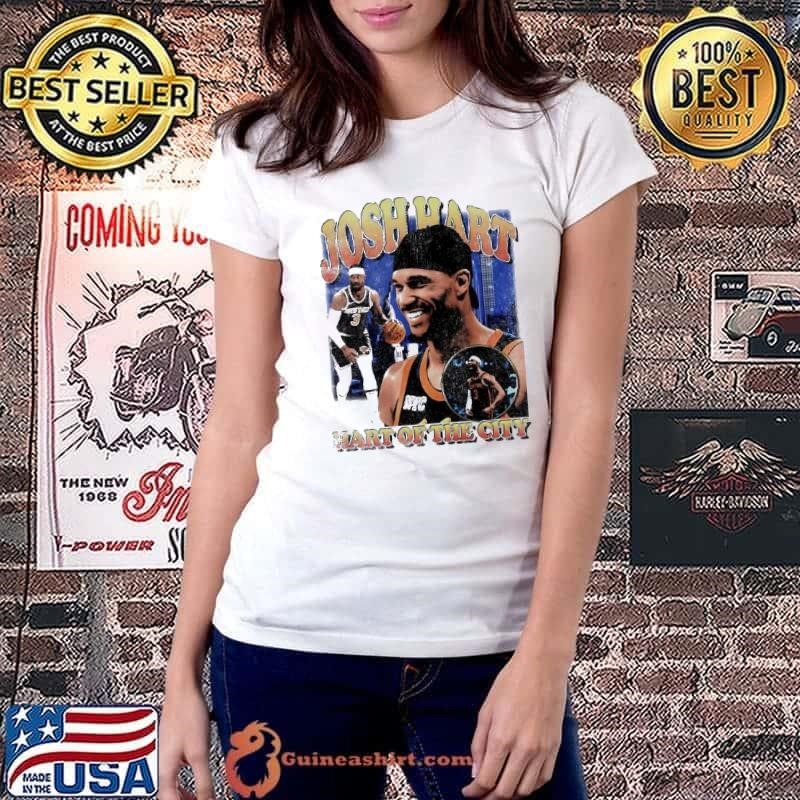 Josh Hart Hart of of the city New York Knicks graphic shirt