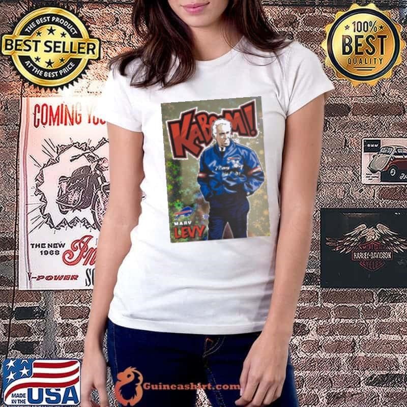 Kaboom Buffalo Bills Head Coach Marv Levy HOF Art Poster Ladiestee