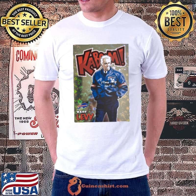 Kaboom Buffalo Bills Head Coach Marv Levy HOF Art Poster Unisex