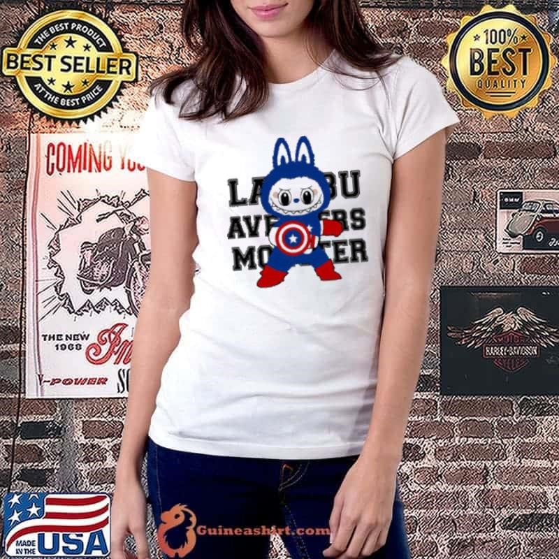 Labubu Avengers Labubu Captain America shirt