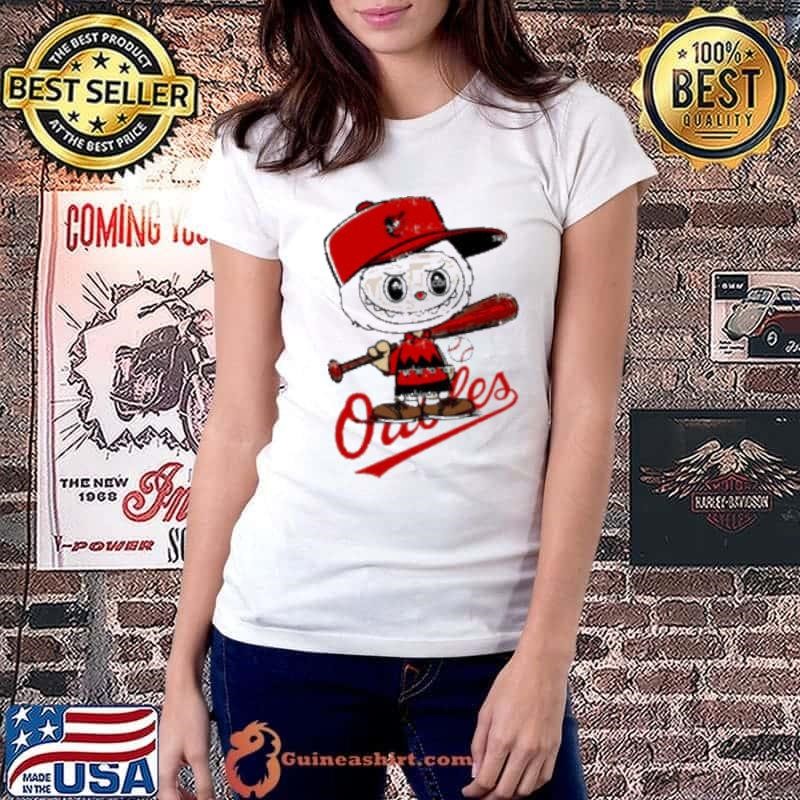 Labubu Charlie Brown Baltimore Orioles shirt