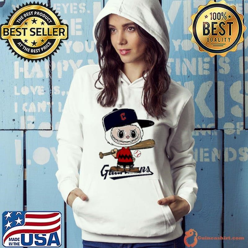 Labubu Charlie Brown Cleveland Guardians Hoodie