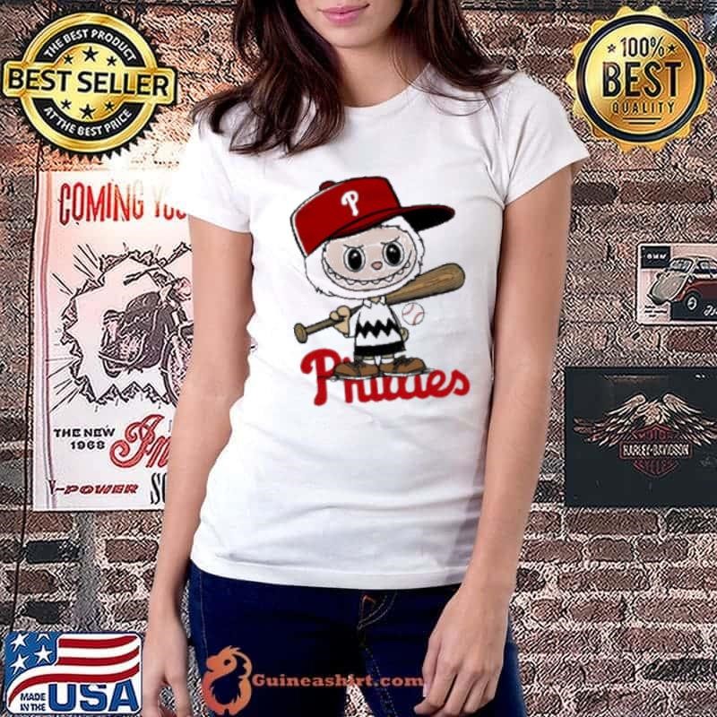 Labubu Charlie Brown Philadelphia Phillies shirt