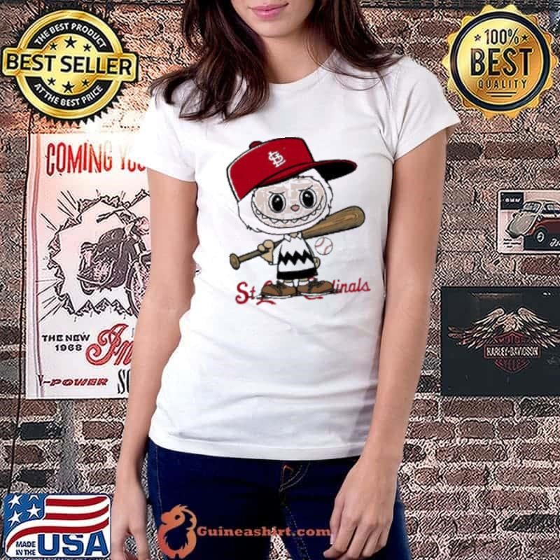 Labubu Charlie Brown St Louis Cardinals shirt