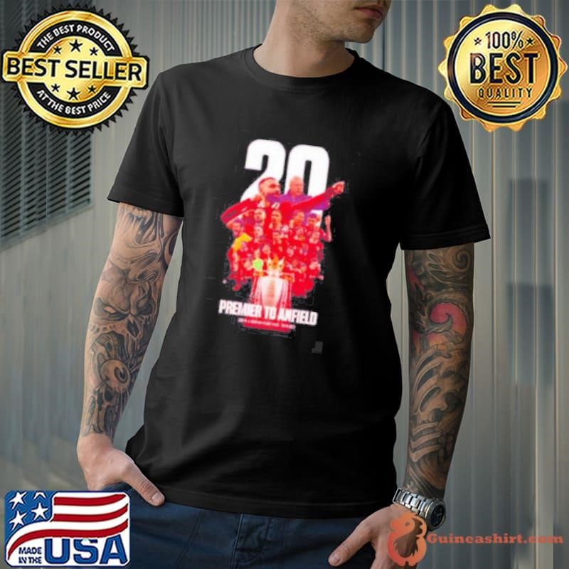 Liverpool FC 20th premier to anfield players shirt