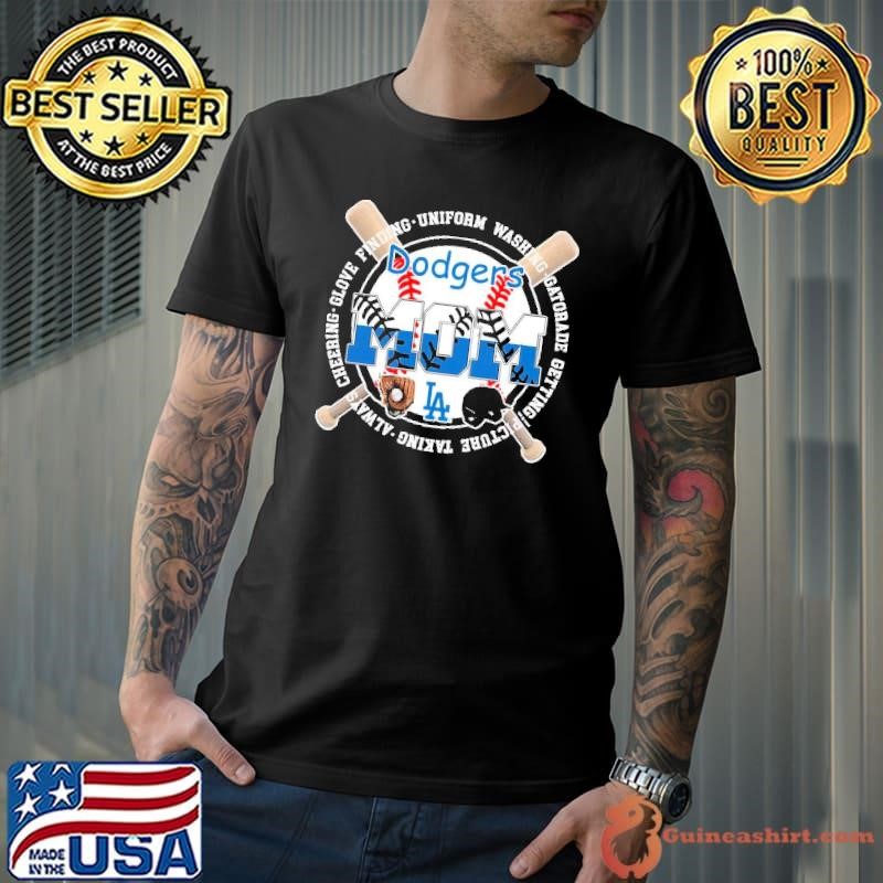 Los Angeles Dodgers mom always cheering glove finding shirt