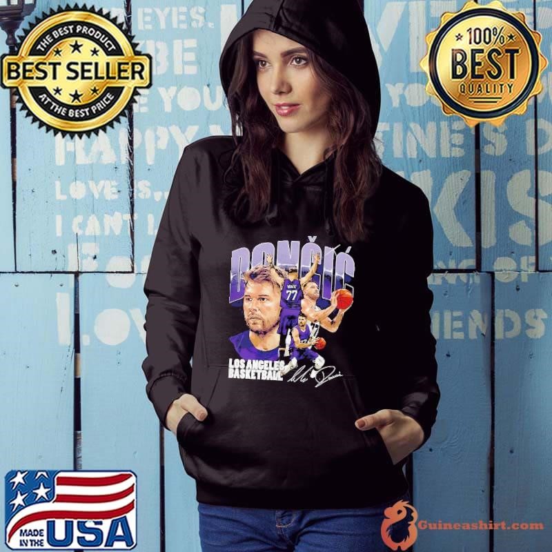 Luka Doncic Los Angeles Lakers basketball player collage signature Hoodie