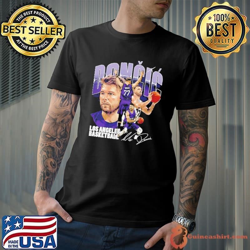 Luka Doncic Los Angeles Lakers basketball player collage signature Unisex