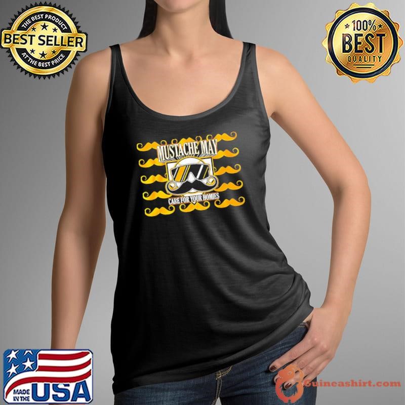 Mustache May care for your homies Pittsburgh Pirates baseball shirt