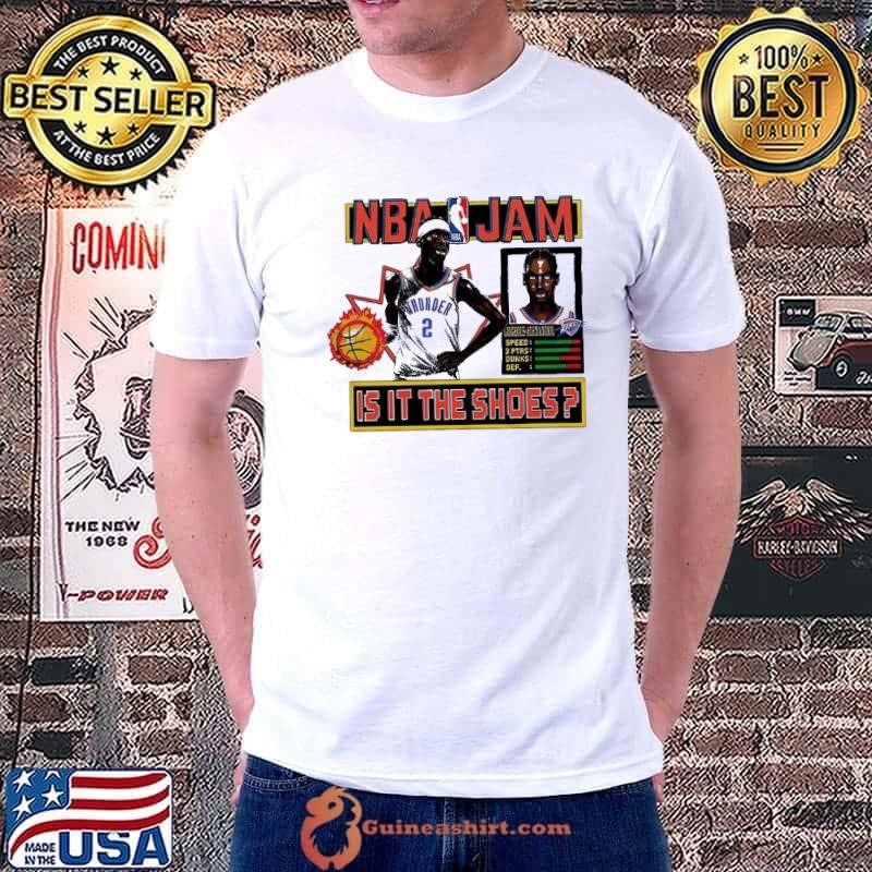 NBA Jam Shai Gilgeous Alexander Oklahoma City Thunder is it the shoes shirt