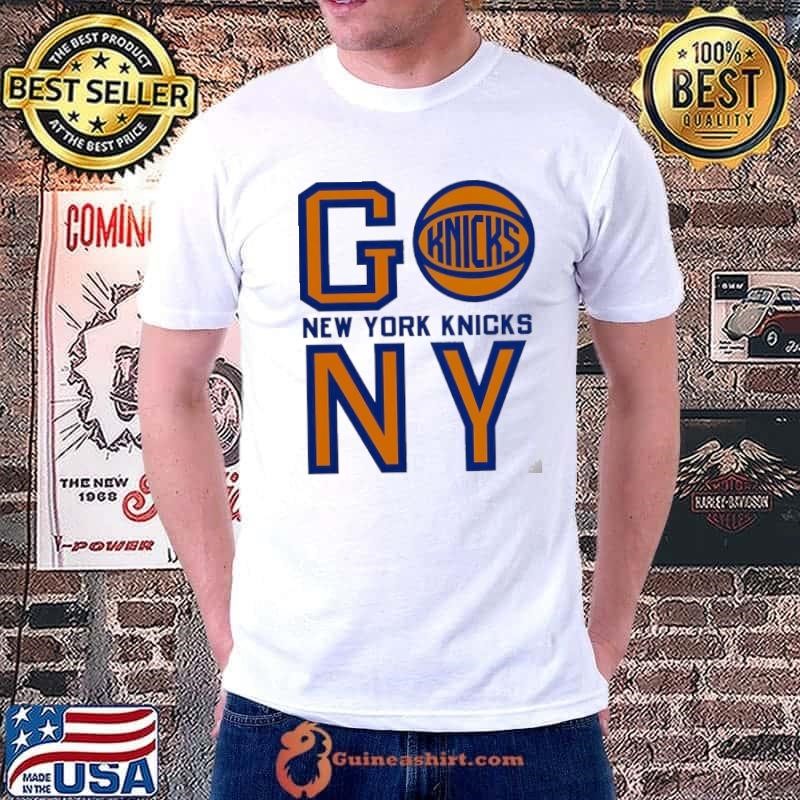 New York Knicks basketball go NY logo shirt