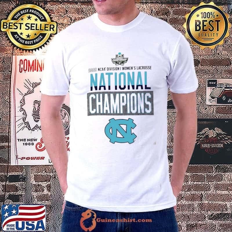 North Carolina Tar Heels 2025 NCAA DI women’s Lacrosse National Champions logo shirt