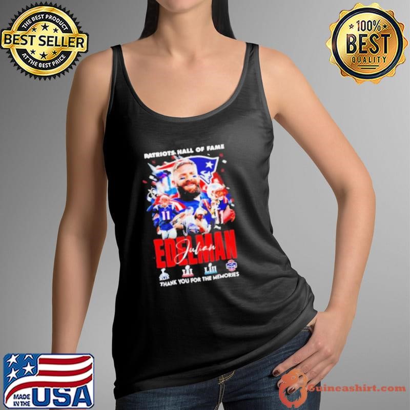 Patriots Hall of Fame Julian Edelman New England Patriots thank you for the memories shirt