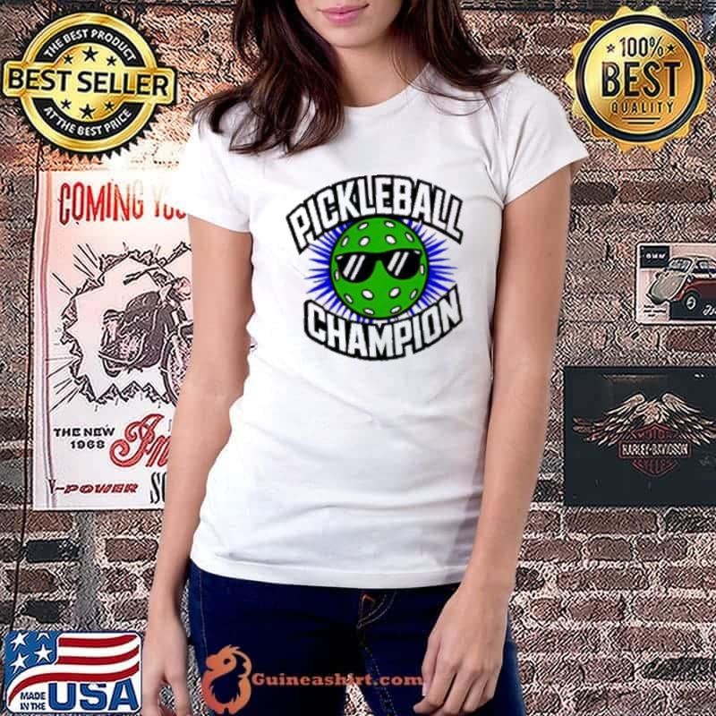 Pickleball Champion wear glasses shirt
