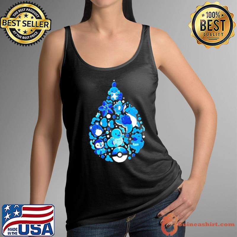 Pokémon water drop style cute monsters shirt
