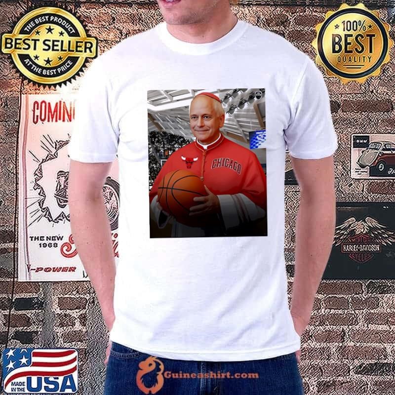 Pope Robert prevost from Chicago basketball shirt