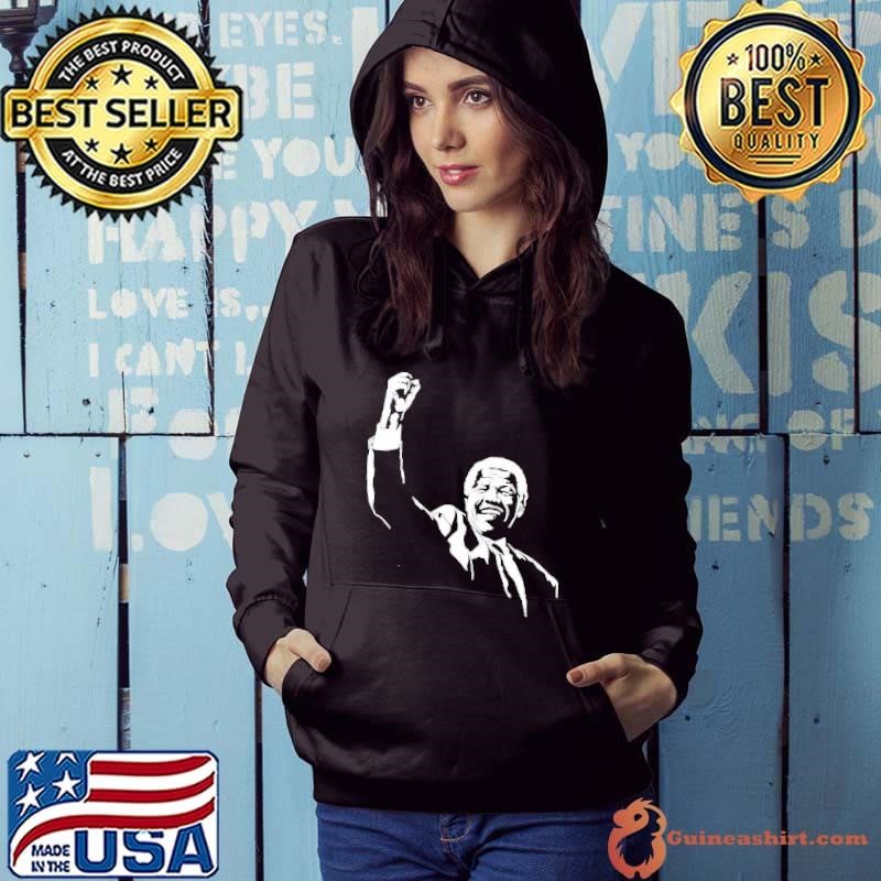 Rania Khalek Nelson Mandela Raise hand Hoodie