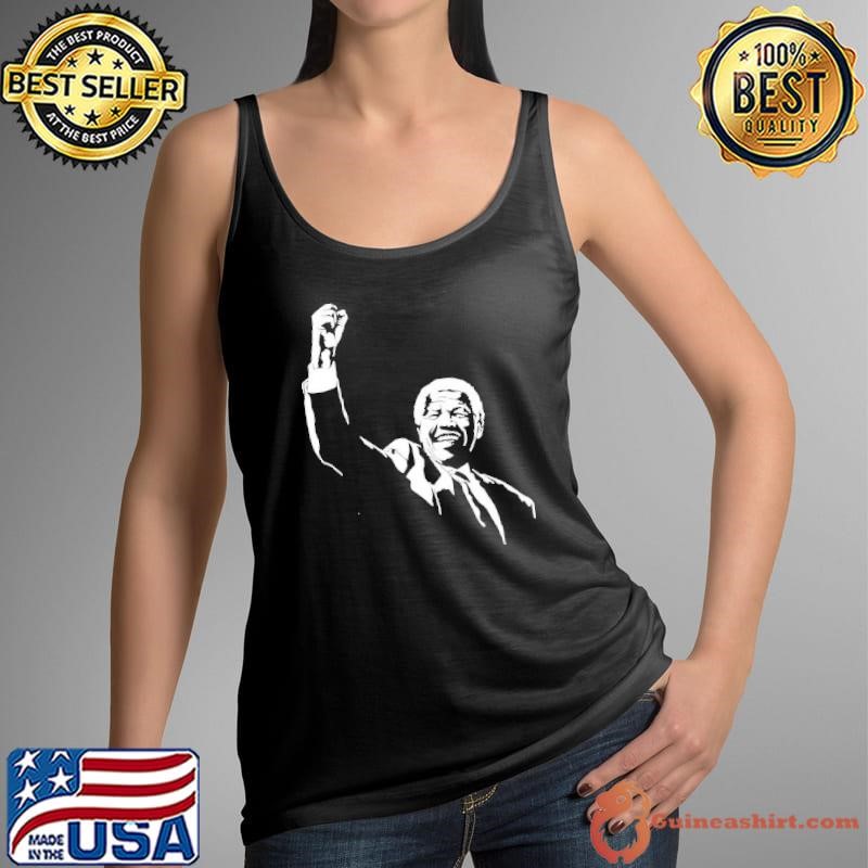 Rania Khalek Nelson Mandela Raise hand shirt