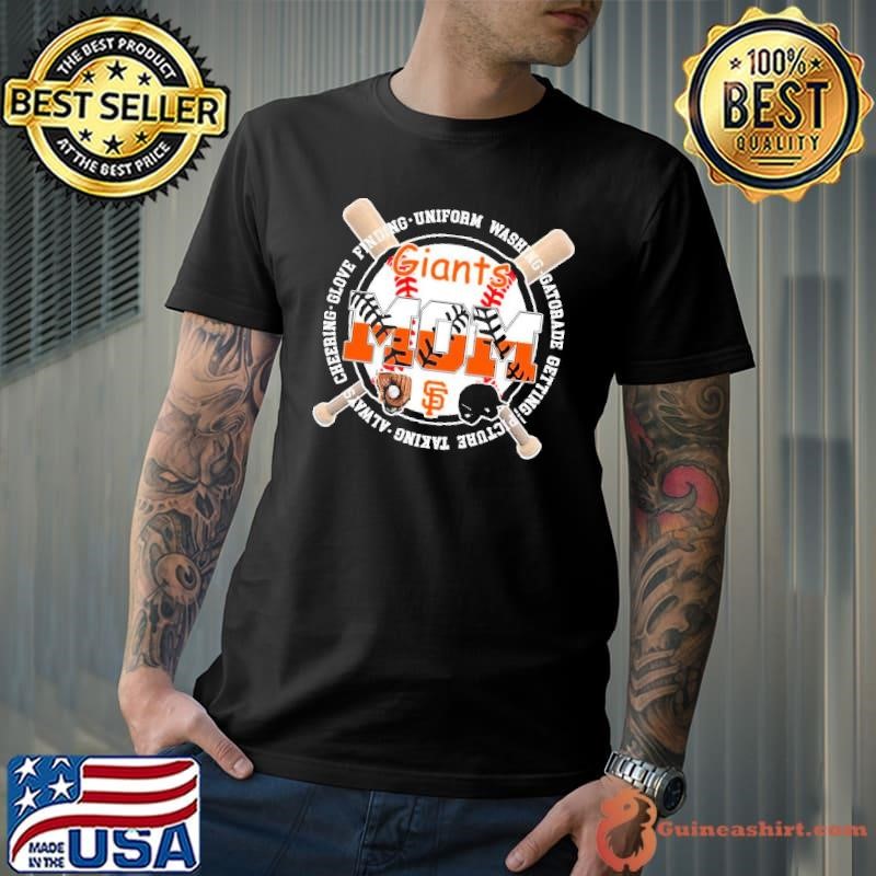 San Francisco Giants mom always cheering glove finding shirt