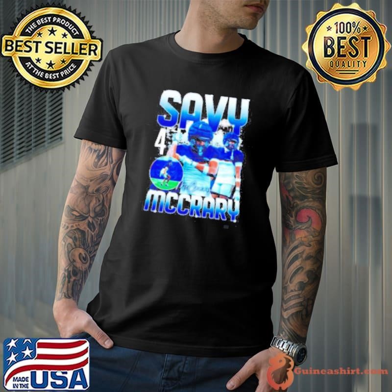 Savy McCrary player collage graphic shirt