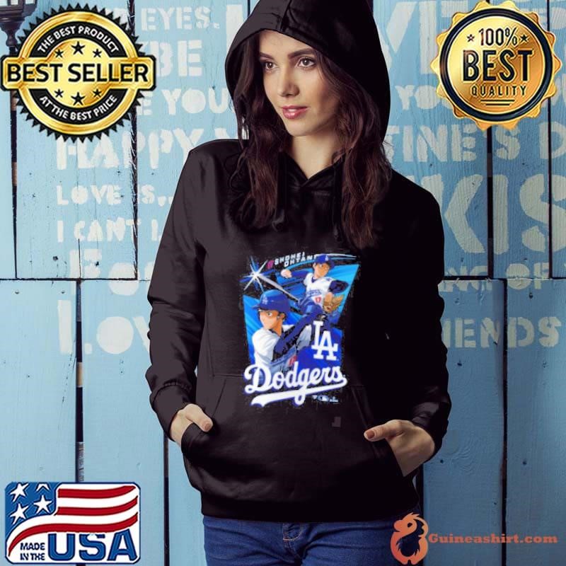 Shohei Ohtani 17 Los Angeles Dodgers MLB Anime Player Hoodie