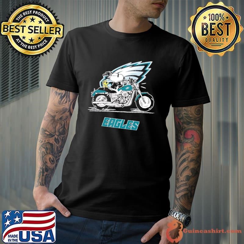Snoopy and Woodstock driving motorbike Philadelphia Eagles Unisex