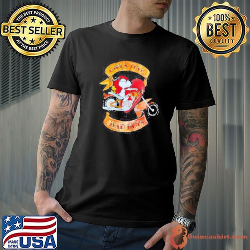 Snoopy girls love bad boys Unisex