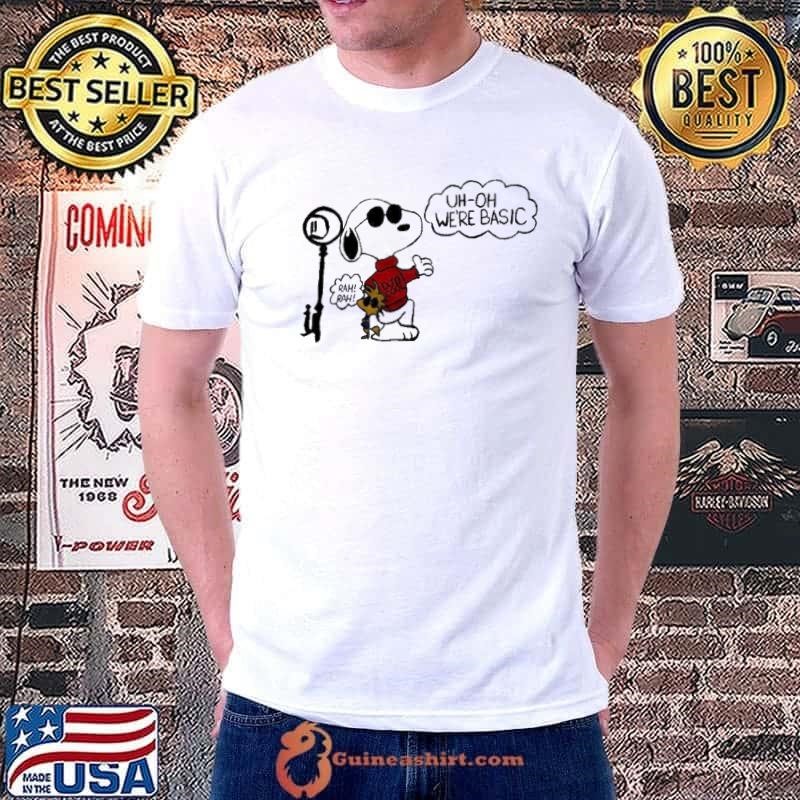 Snoopy uh oh we’re basic Unisex