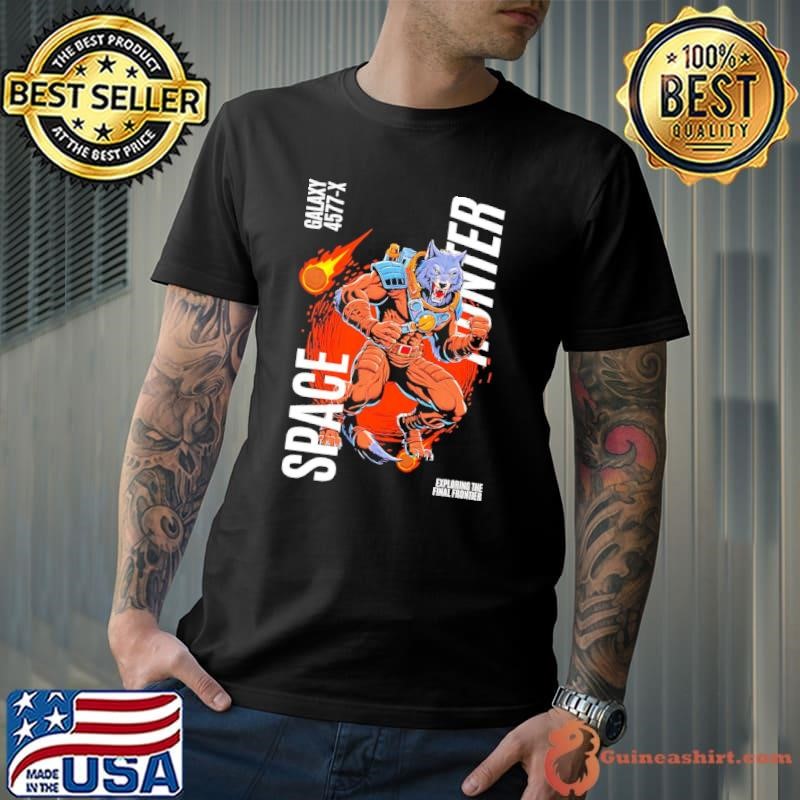 Space Wolf Warrior hunter exploring the final frontier shirt