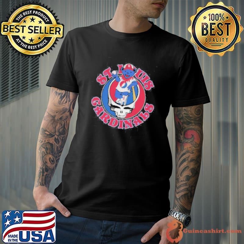 St Louis Cardinals X Grateful Dead Bear Skull Unisex
