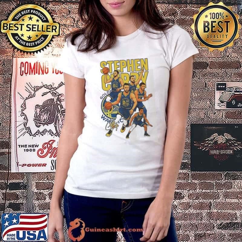 Stephen Curry Golden State Warriors NBA The 3 Point King signature Ladiestee