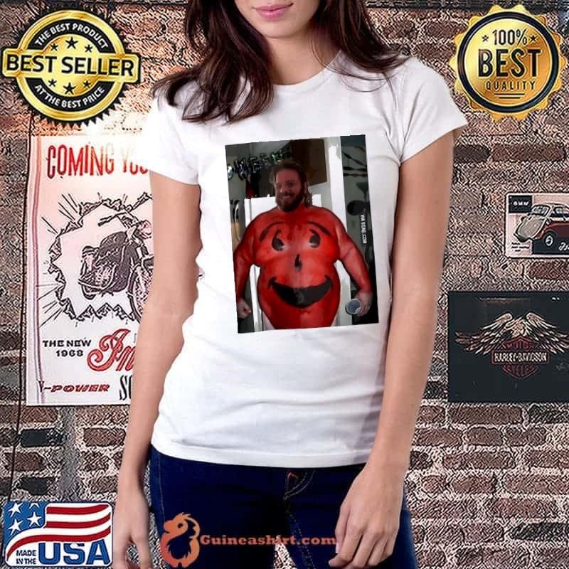 T-Bob Hebert D’Kool-Aid face body shirt