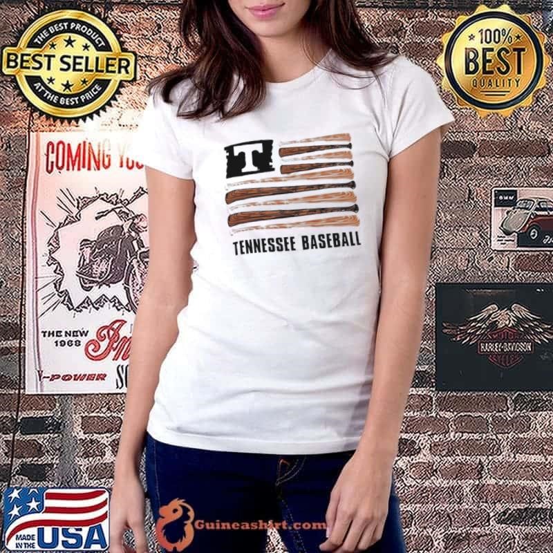 Tennessee Volunteers Baseball bats USA flag shirt