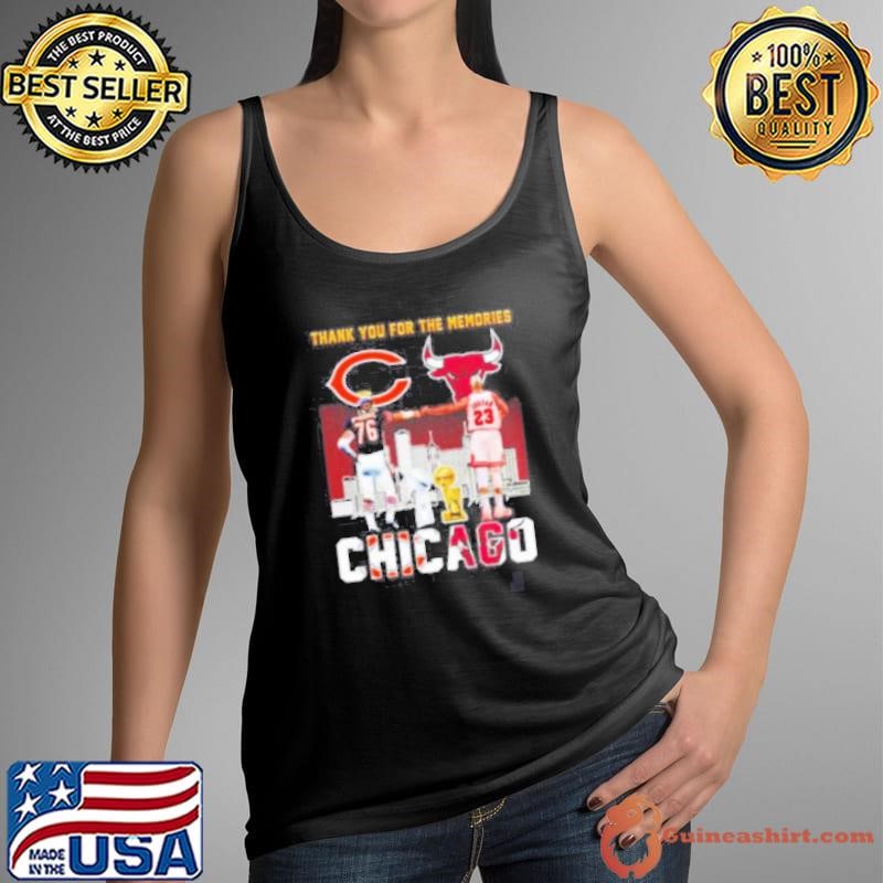 Thank you for the memories Chicago Bears and Bulls McMichael and Jordan shirt
