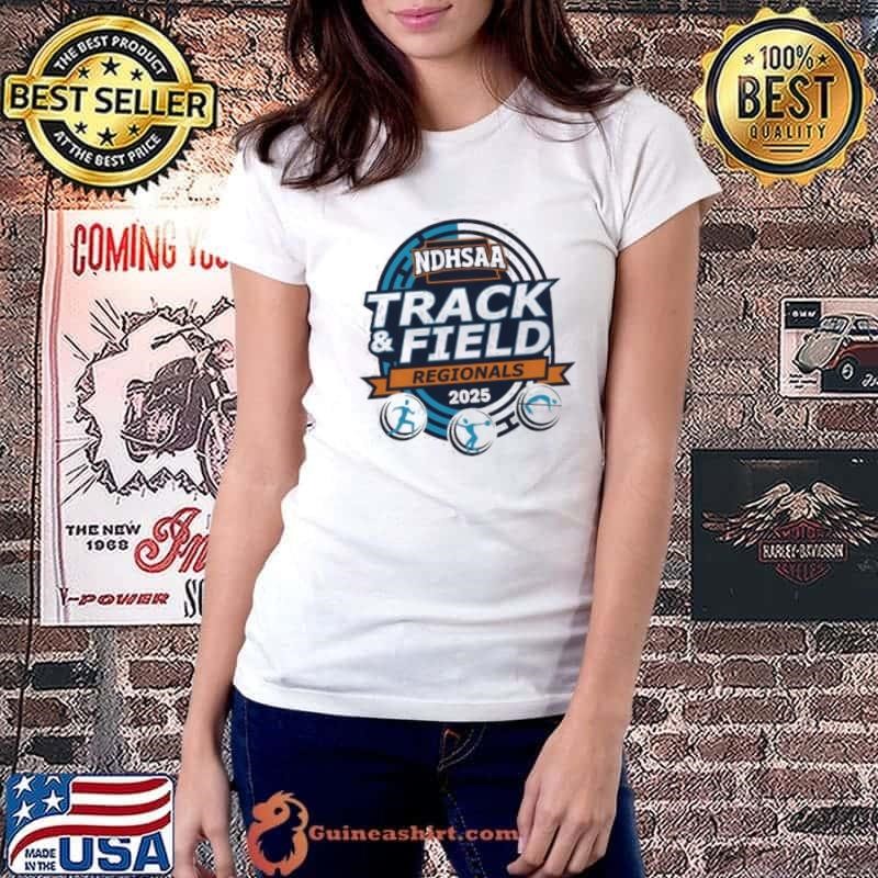 The 2025 NDHSAA Class B Southwest Region Track & Field logo Ladiestee