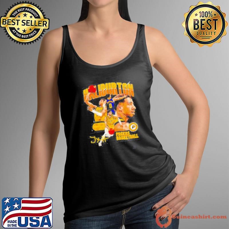 Tyrese Haliburton Indiana Pacers basketball signature collage shirt