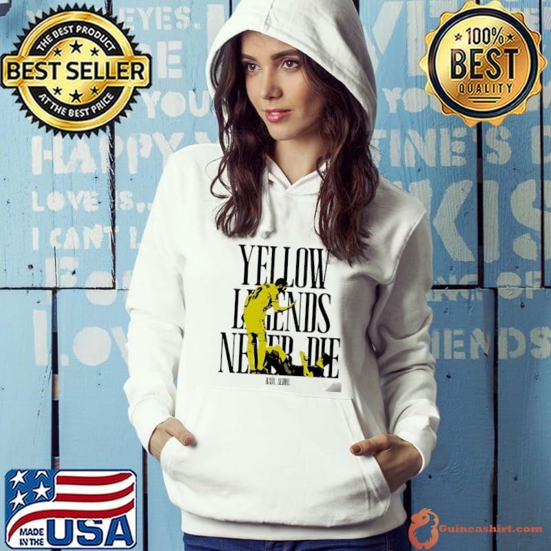 Villarreal CF Yellow legends never die Raúl Albiol silhouette Hoodie