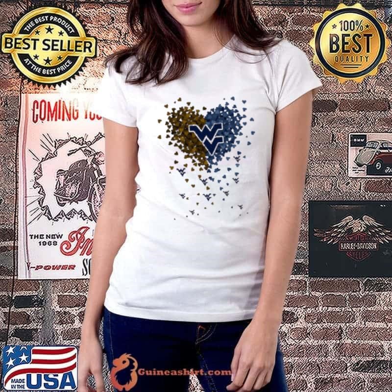 West Virginia mountaineers heart explosion Ladiestee