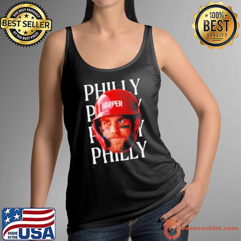Bryce Harper Philadelphia Phillies head in the Game Series 2025 shirt