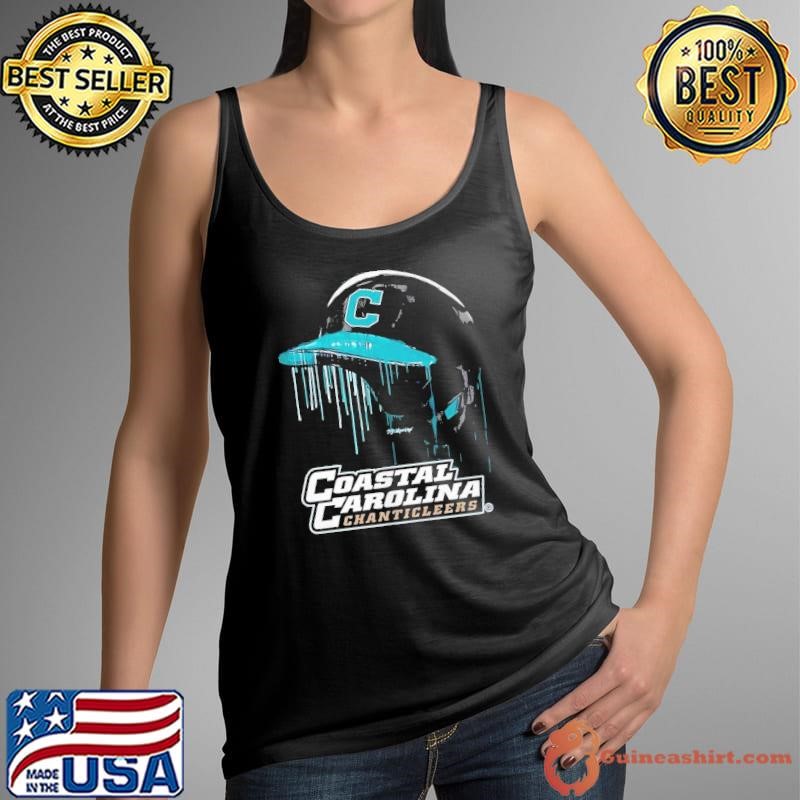 Coastal Carolina Chanticleers dripping baseball helmet boys shirt