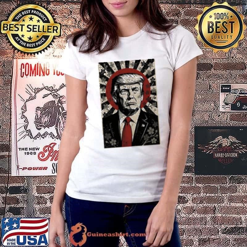 Donald Trump Rising Sun Power Cherry Blossom Propaganda shirt
