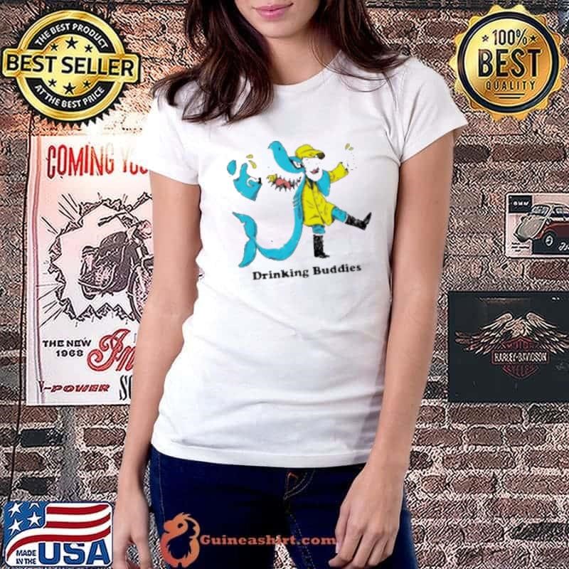 Drinking buddies Shark funny shirt