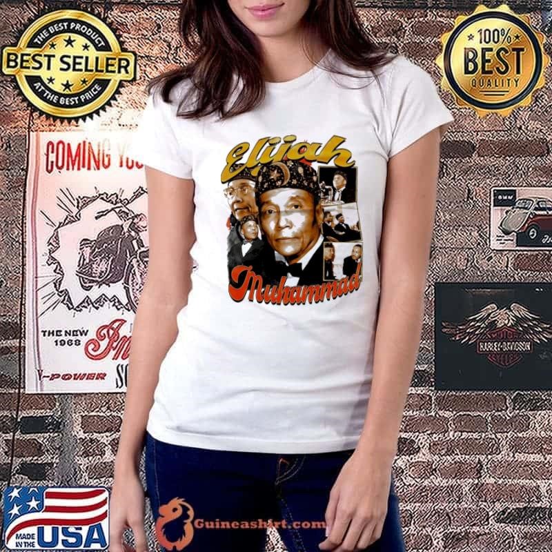 Elijah Muhammad picture collage vintage shirt
