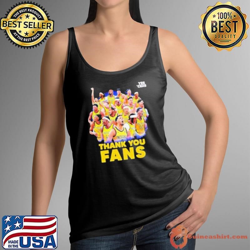 Indiana Pacers thank you fans graphic shirt